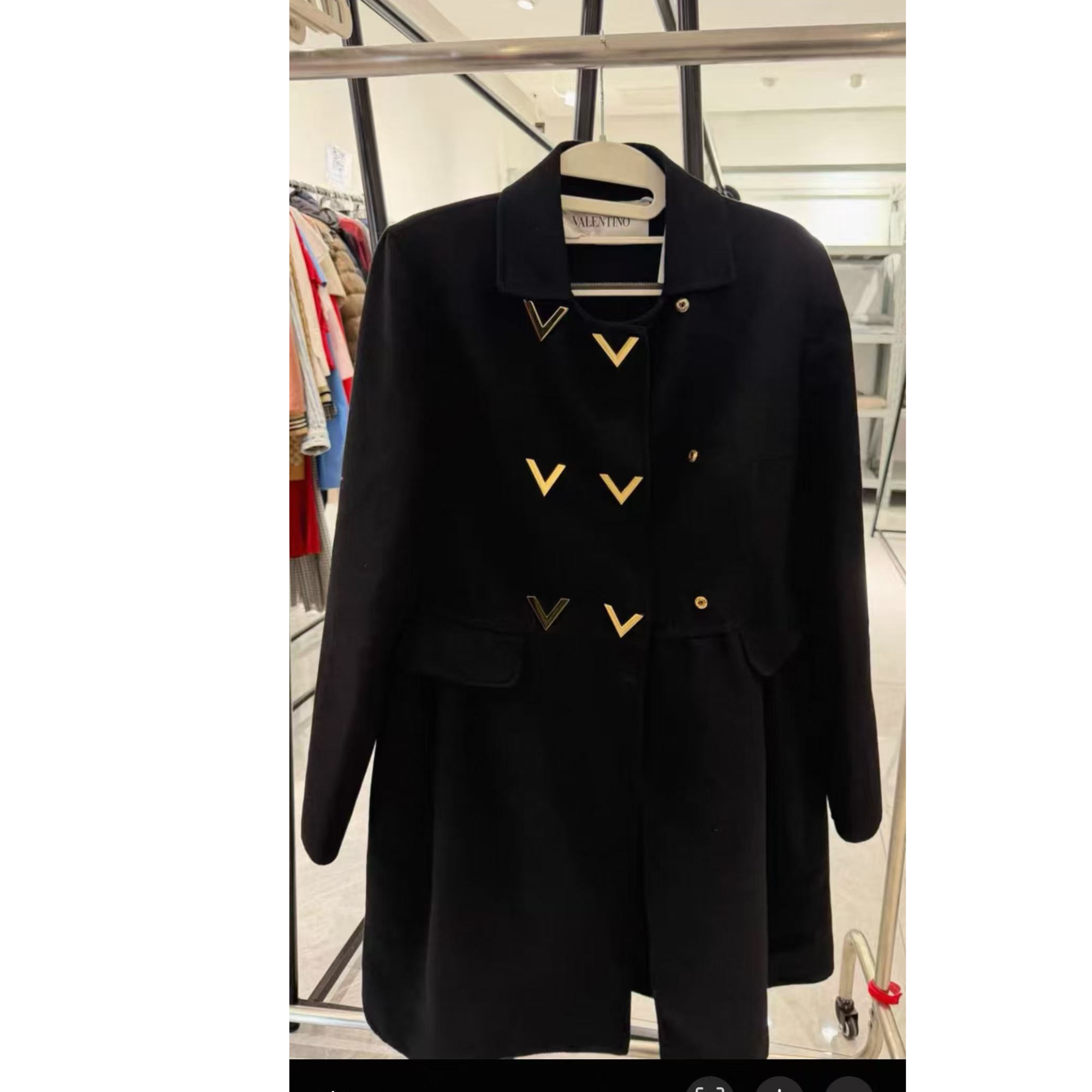 99新 Valentino/华伦天奴 双双臻选/zz00639/华伦天奴大衣/38