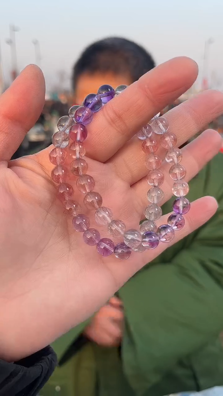 【闪购商品】水晶手链未镶嵌天然超七手串多样性发一8mm
