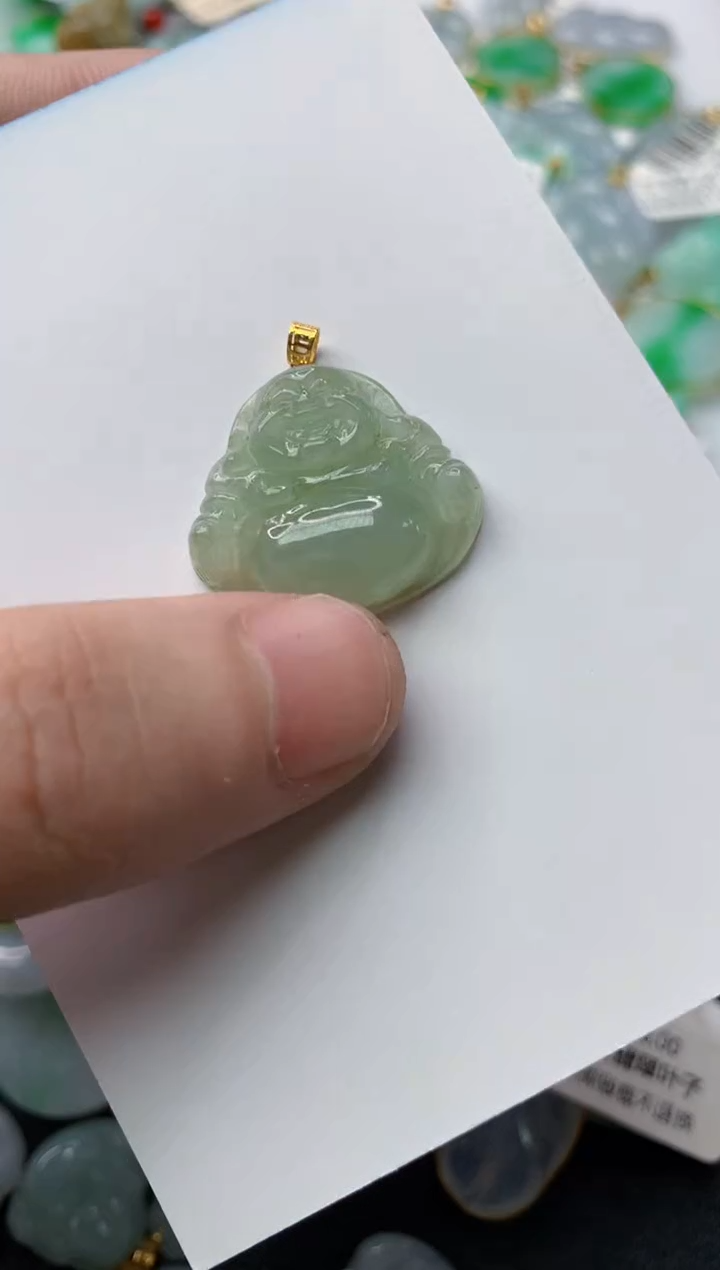 【闪购商品】翡翠颈饰18K金镶嵌94........