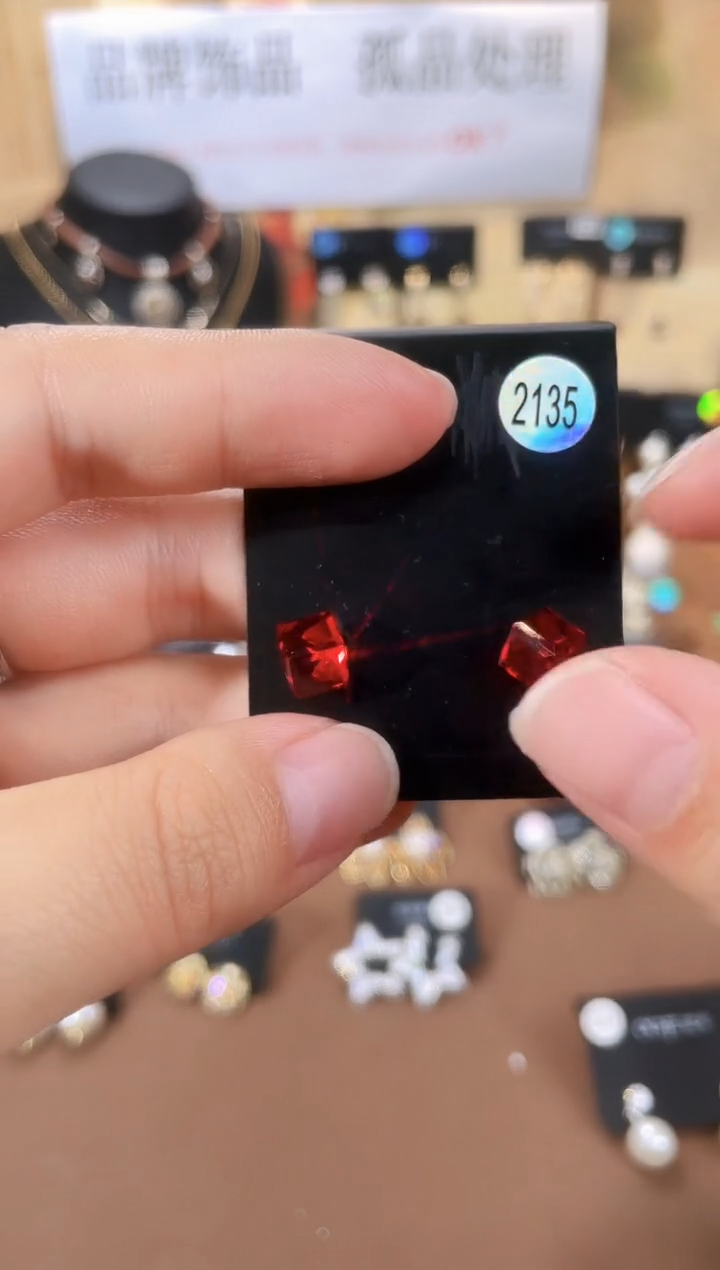 合金925银锆石豆2135