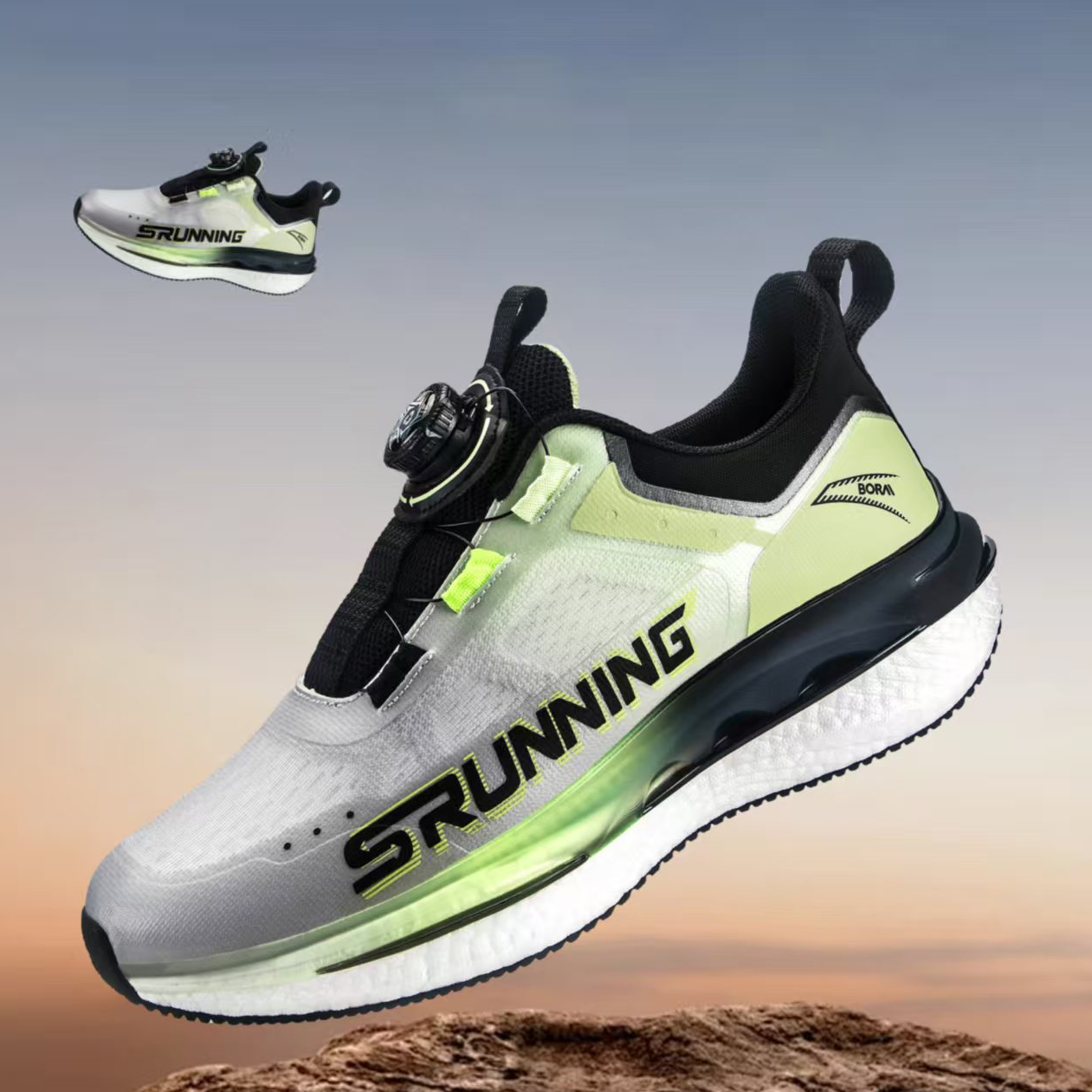 博艾73118 男女款运动鞋轻便透气耐磨户外全地形跑步鞋时尚百搭款