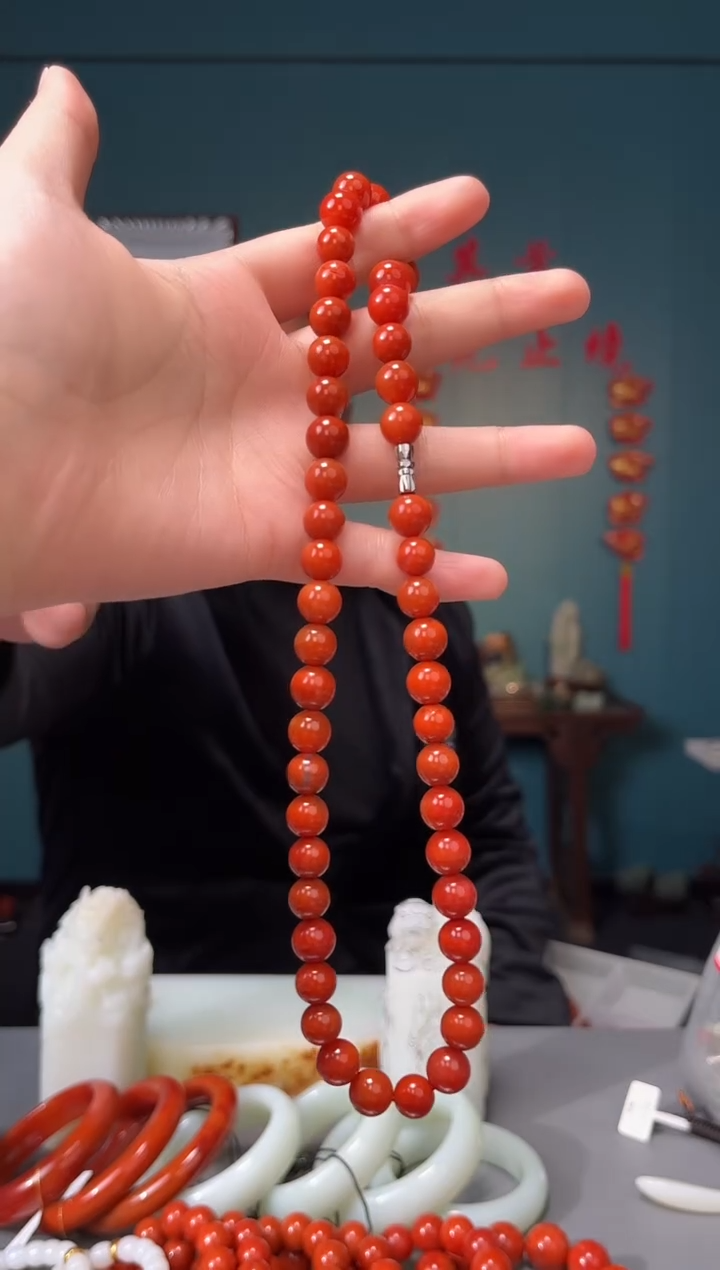 【闪购商品】南红玛瑙颈饰未镶嵌项链