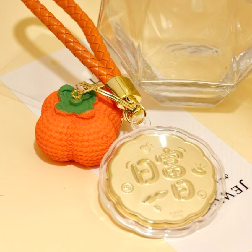 含金工艺品【玉总专属】手机贴，手机挂，包包挂件  ZX0331