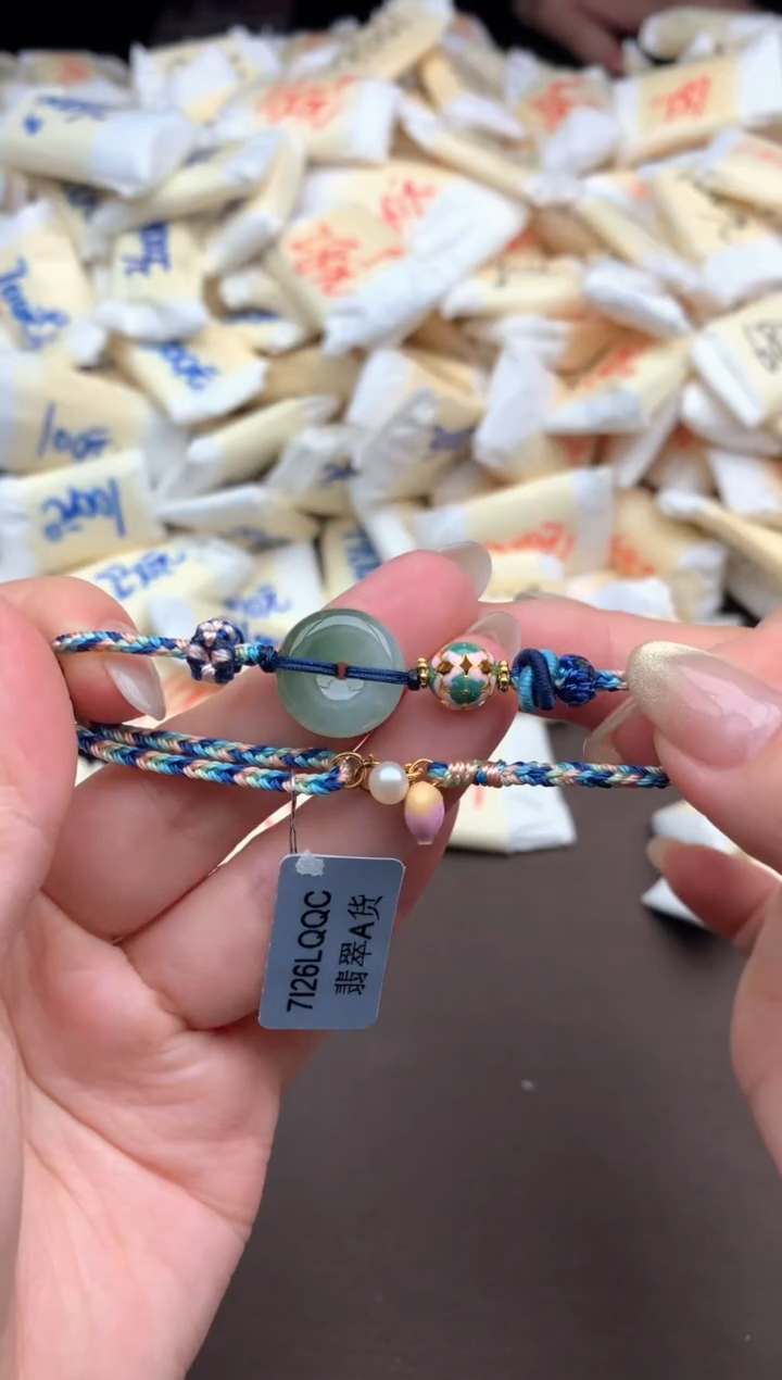 【闪购商品】翡翠手绳银S925镶嵌一
