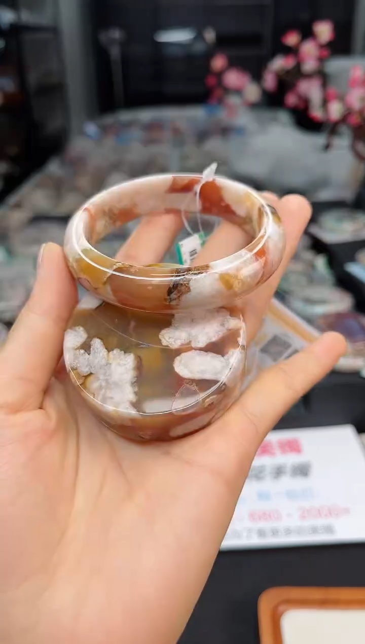 石英质玉手镯未镶嵌56圈口（赠送镯心）65572181