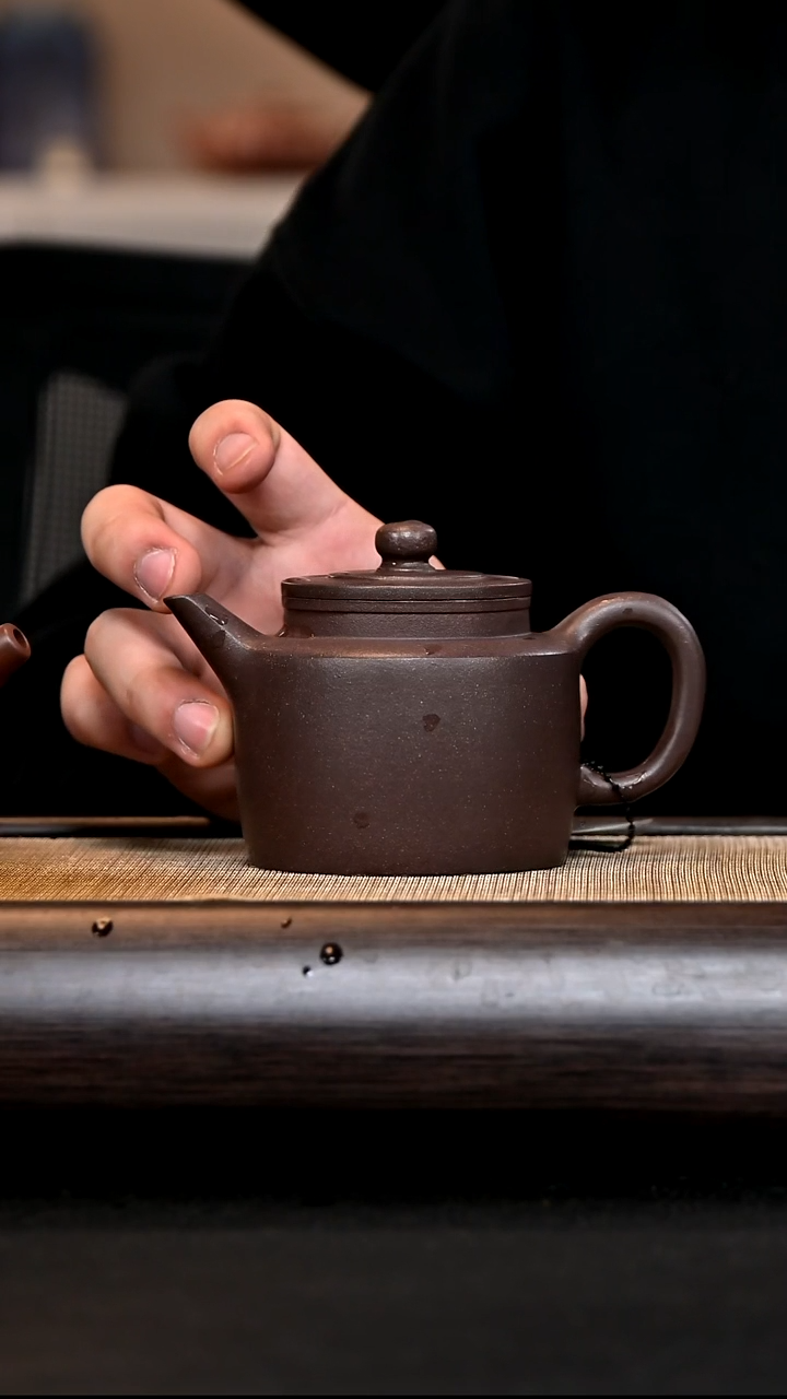 【闪购商品】紫砂茶壶1370 剑流德钟 天青