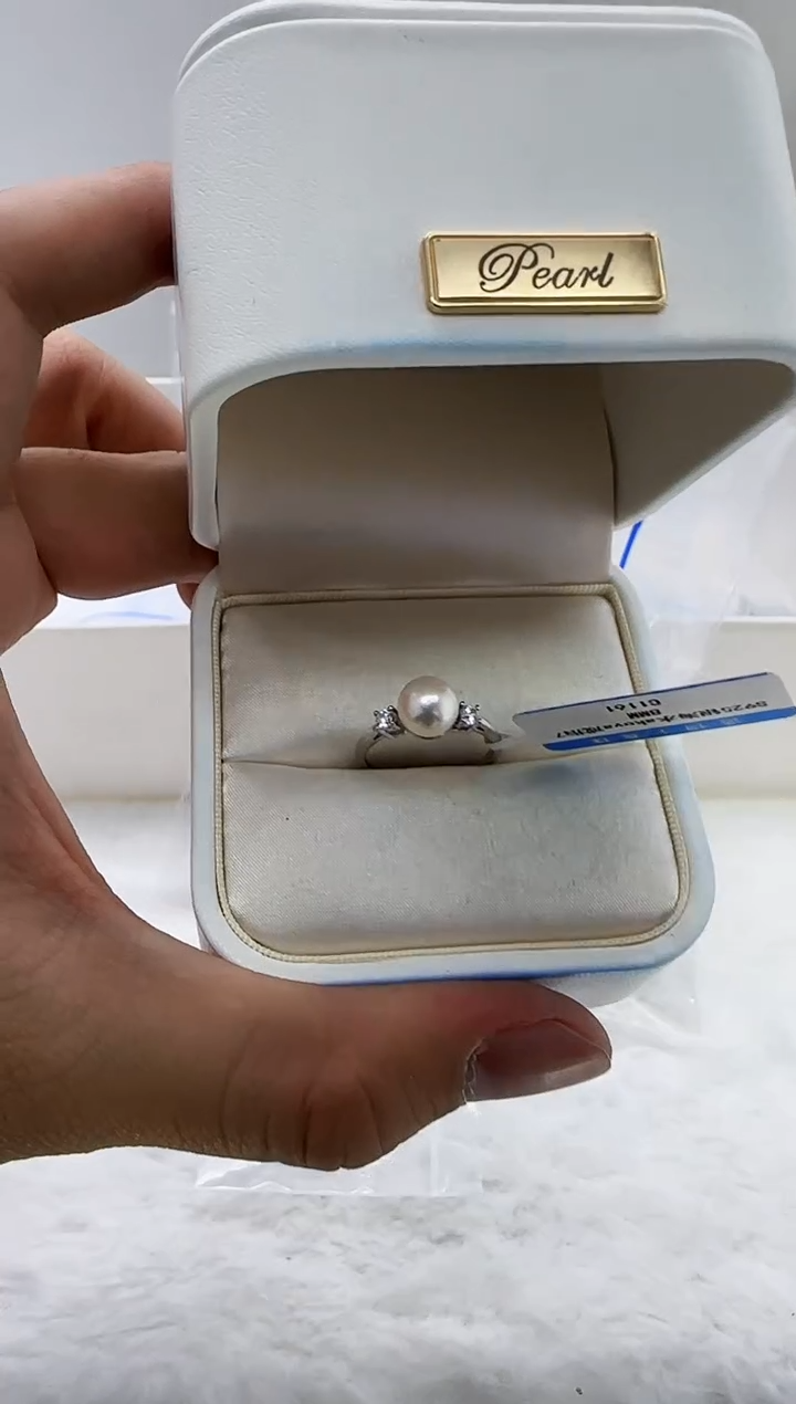 【闪购商品】海水珍珠DA银S925镶嵌c1167 珍珠戒指
