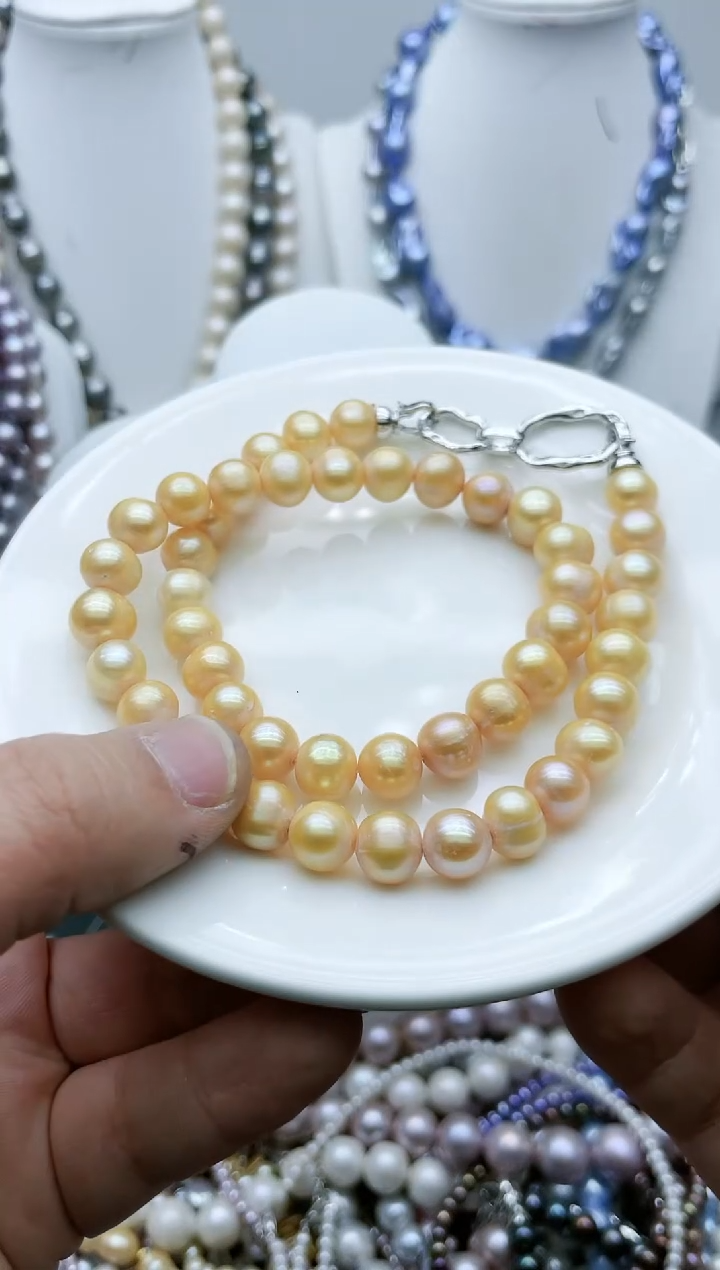 【闪购商品】淡水珍珠颈饰钛钢4