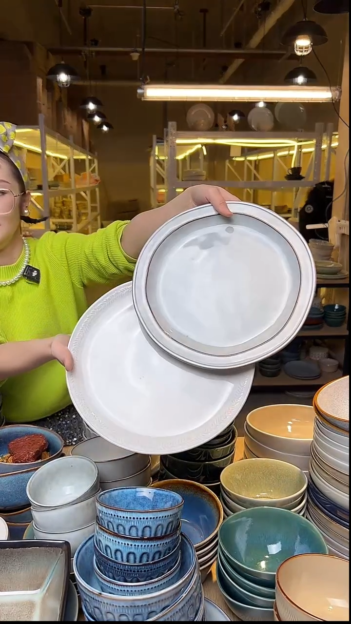 瓷249外贸尾货窑变釉下彩默认瑕疵