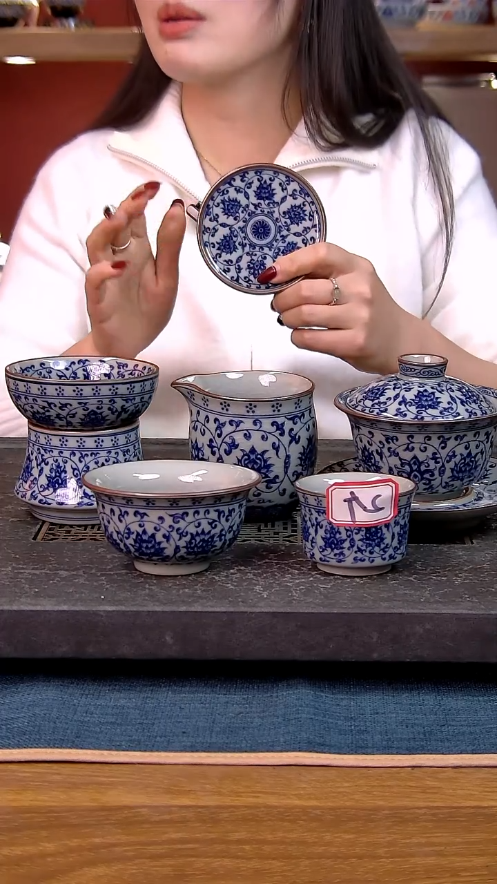 简装家用款7件套 老陶泥开片纹陶瓷茶具