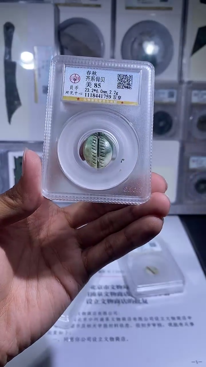 铜琪珍   骨贝骨贝一枚