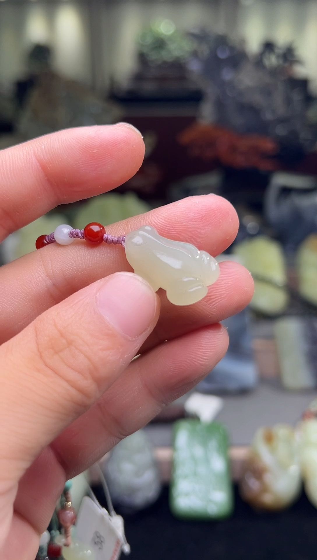 和田玉未镶嵌摆件吊坠