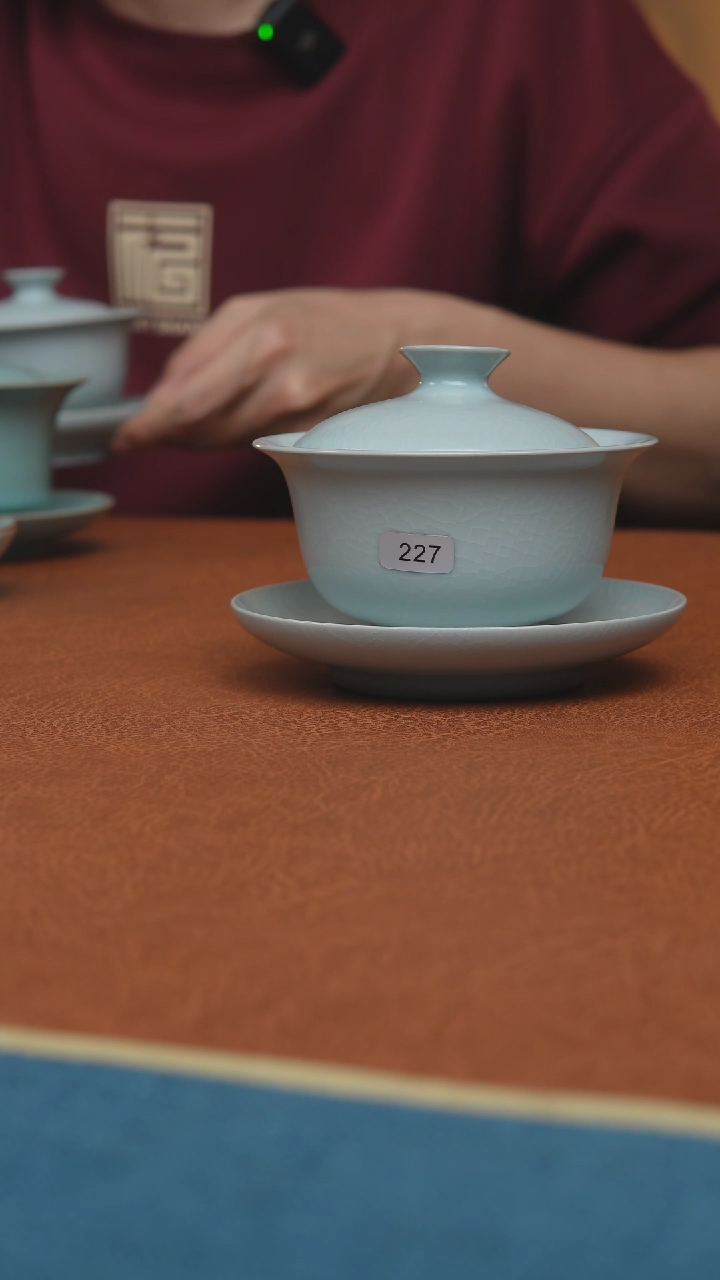 【闪购商品】杯汝州原产地原矿釉仿古元宝盖碗