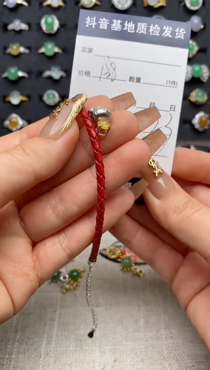 银S925镶嵌戒指翡翠.