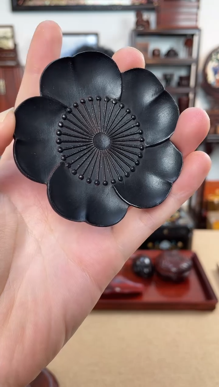 黑酸枝木类成套家具杯垫