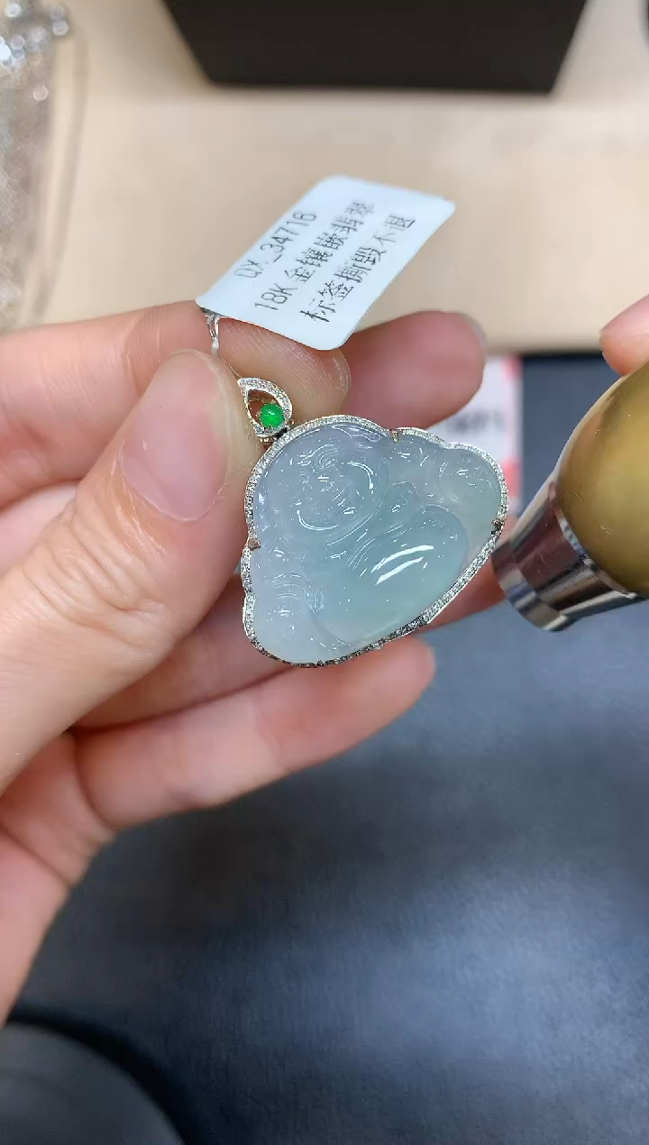 【闪购商品】翡翠颈饰18K金镶嵌【无鉴赏期多样性发其一