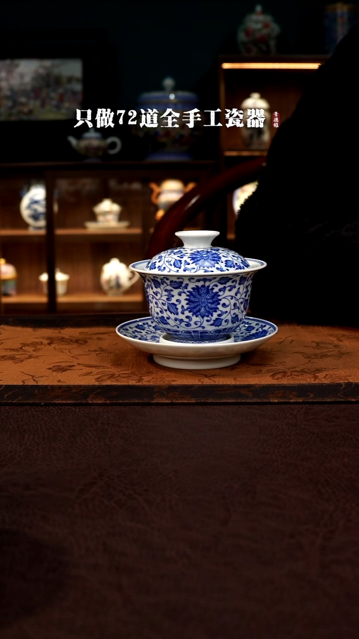 摆件陶景德镇现代手工手绘陶瓷