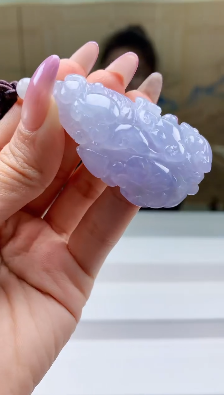 【闪购商品】定制翡翠未镶嵌5156ty-毛货挂件168