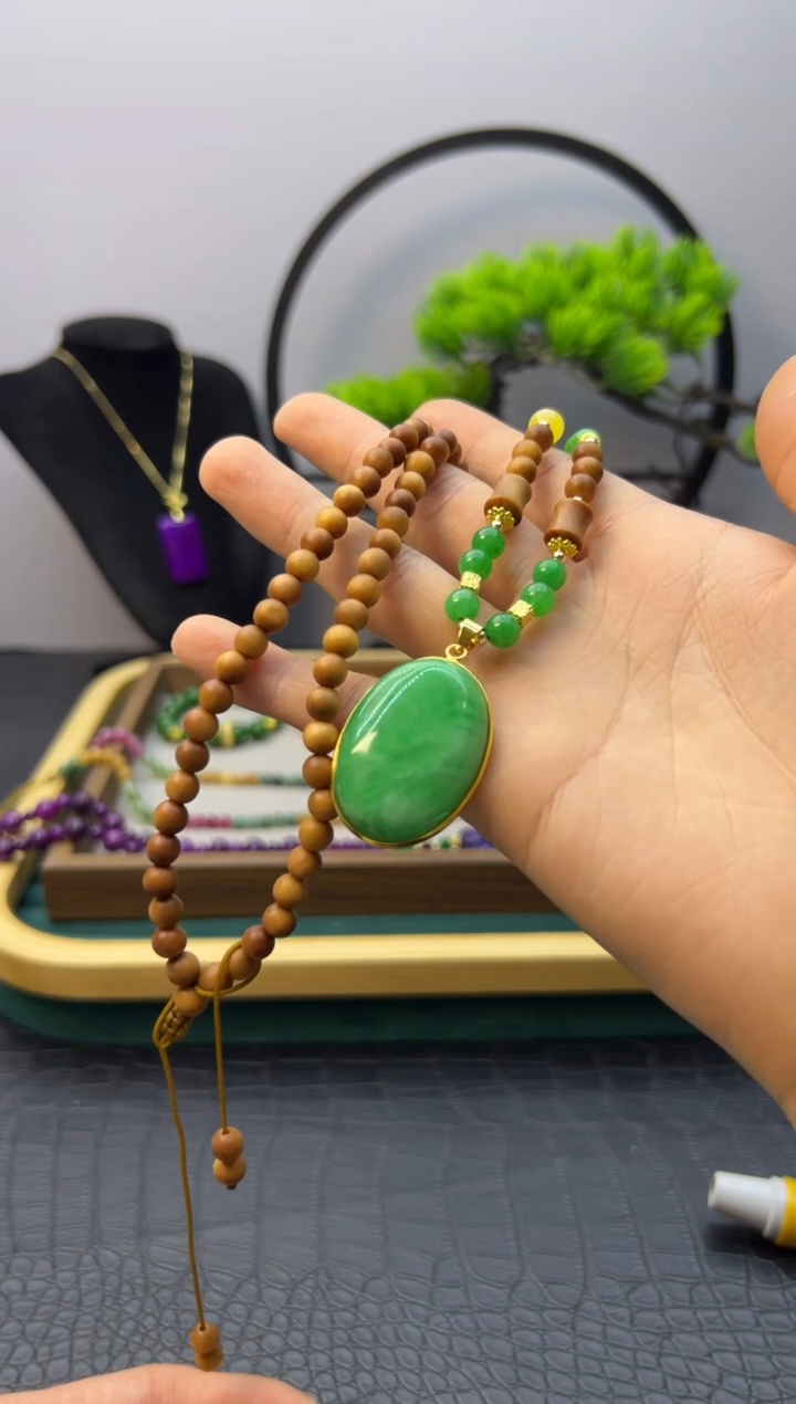 【闪购商品】翡翠颈饰14K金镶嵌X331          