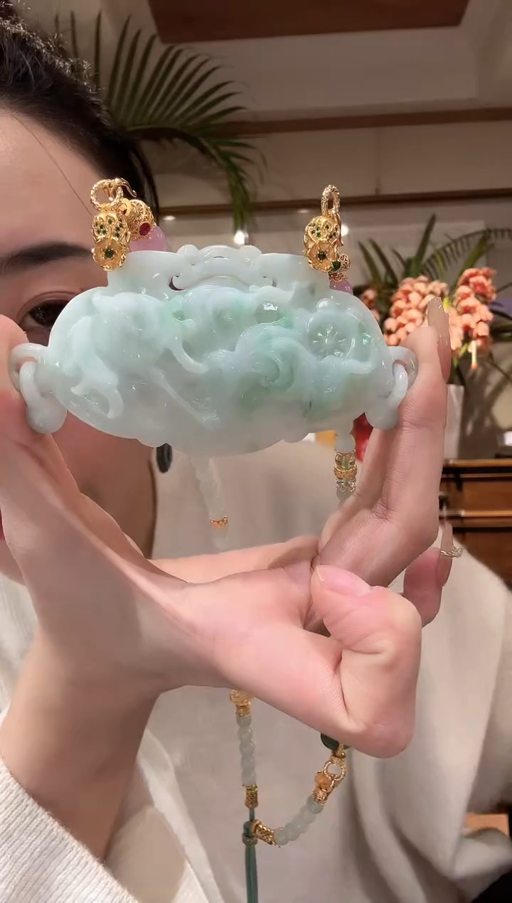 【闪购商品】翡翠颈饰未镶嵌国风