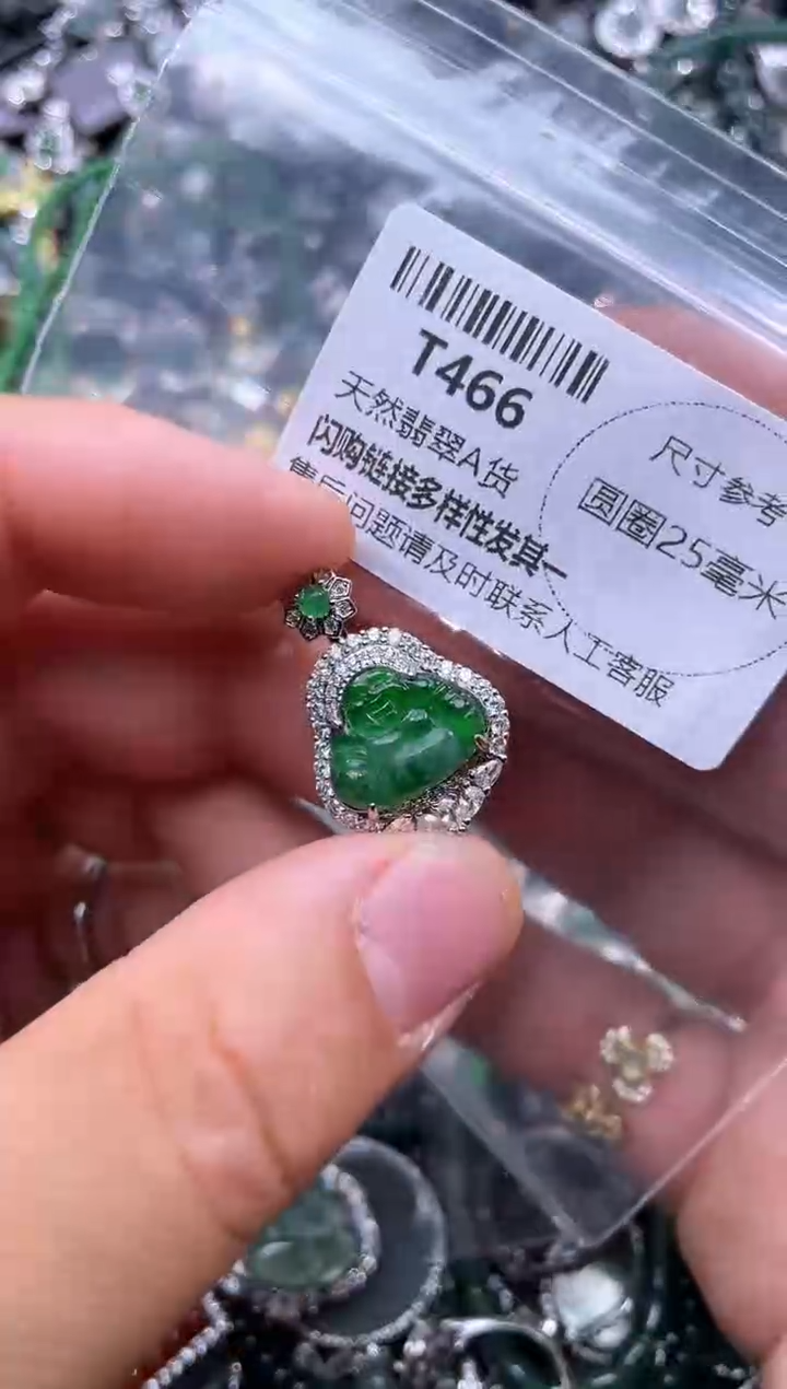 【闪购商品】翡翠颈饰未镶嵌T466吊坠