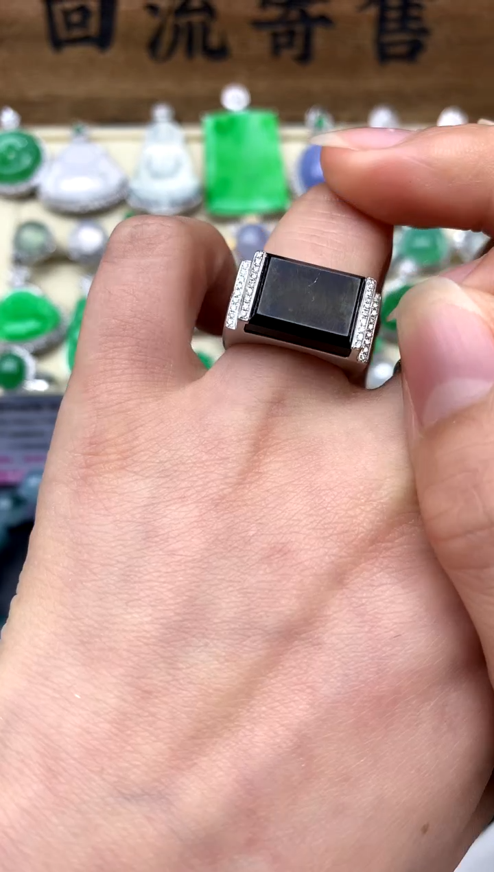 【闪购商品】翡翠戒指18K金镶嵌279-中国好珍宝