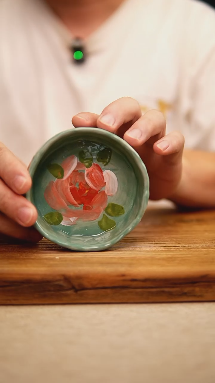 @@陶园瓷舍@@纯手工手绘@高温釉下彩