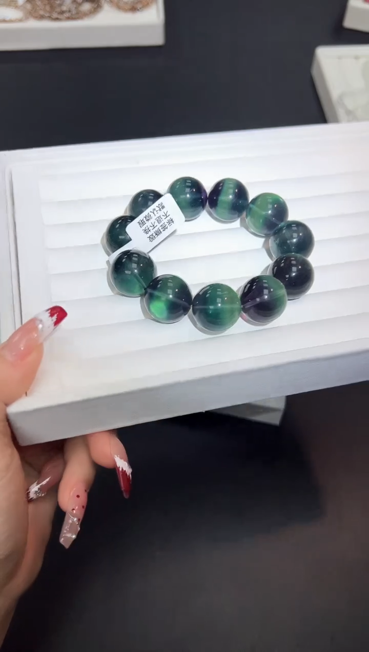 【闪购商品】萤石手链未镶嵌10A3多样性发其一1条默认微瑕