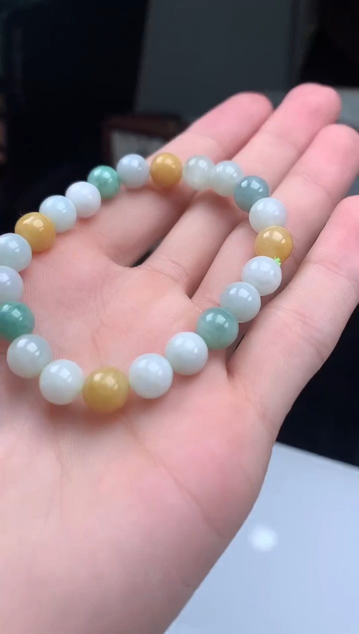 未镶嵌手串翡翠手串