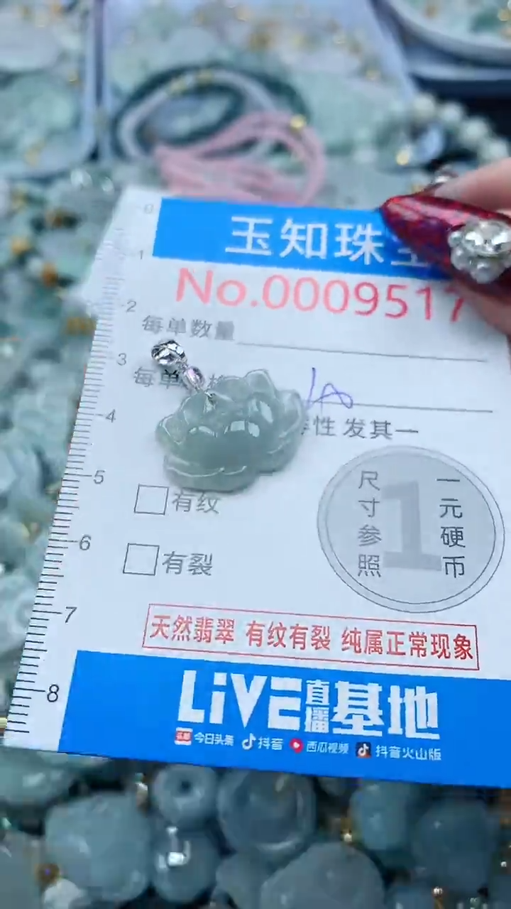 吊坠(不含链)未镶嵌翡翠9517