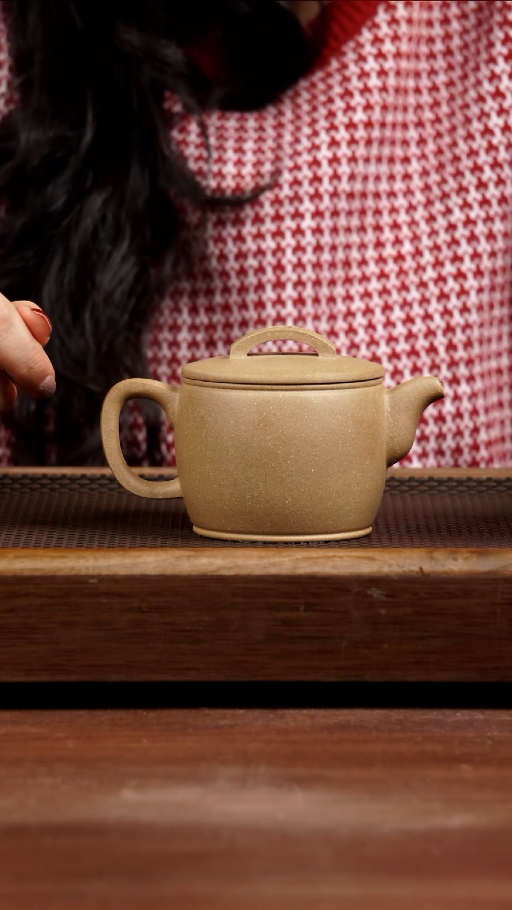 【闪购商品】紫砂茶壶墨绿泥汉瓦250CC