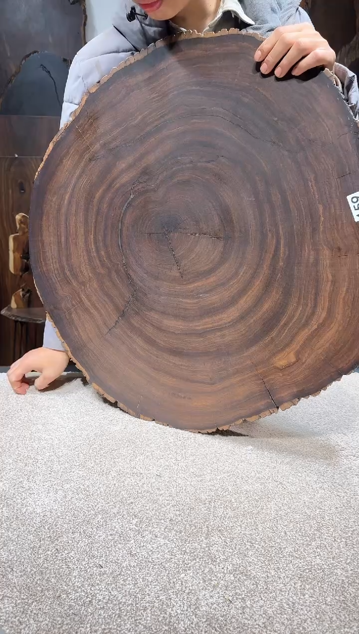 【闪购商品】风车木（黑檀木）尺寸65*65*4编号159