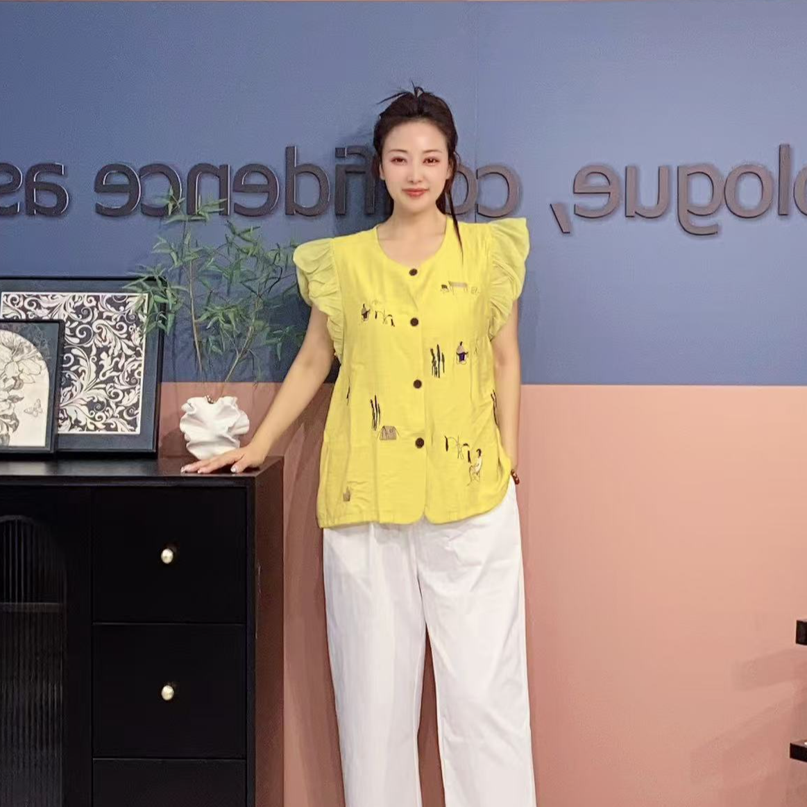 辰熙 显瘦百搭气质短袖5787