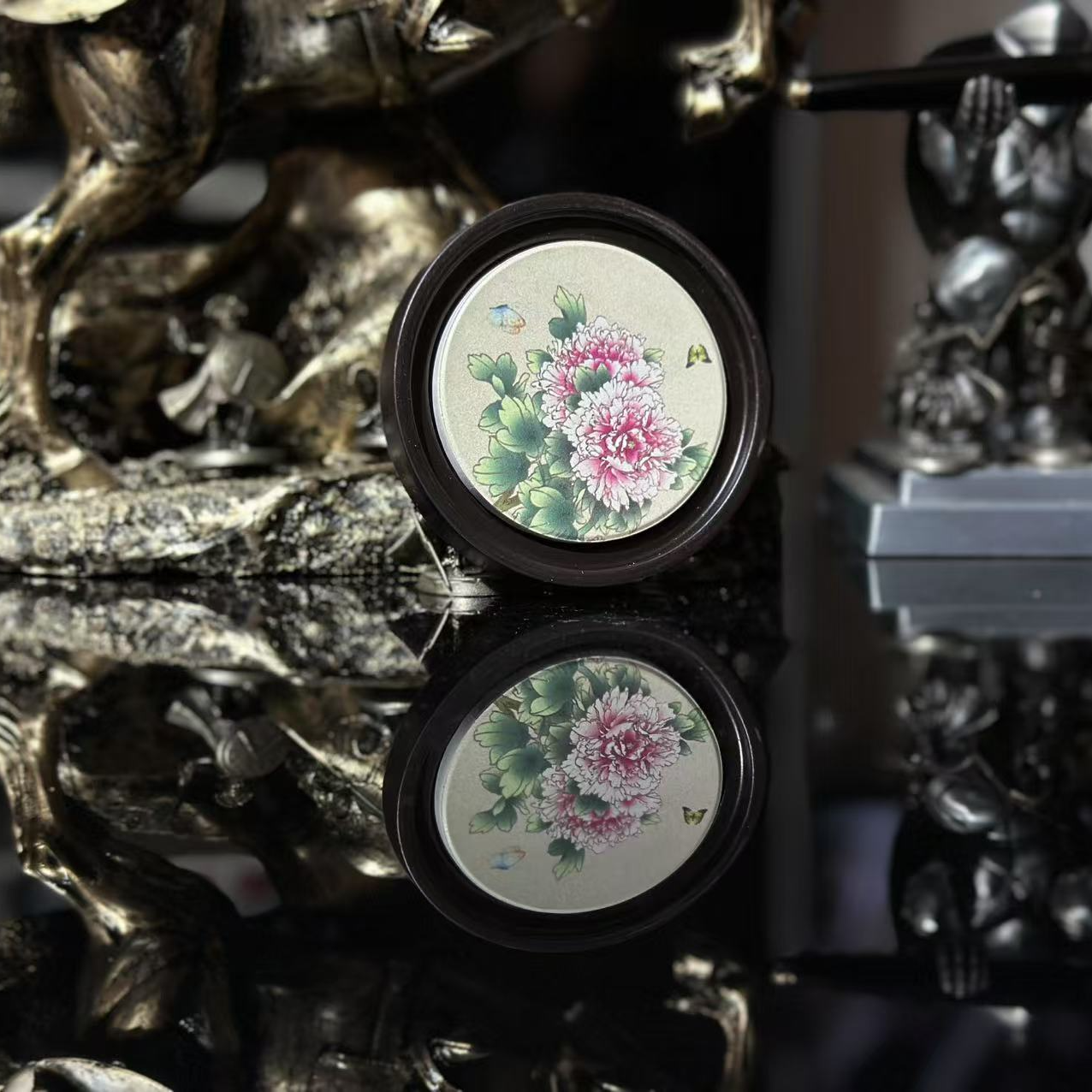 国色天香牡丹花杯垫  9