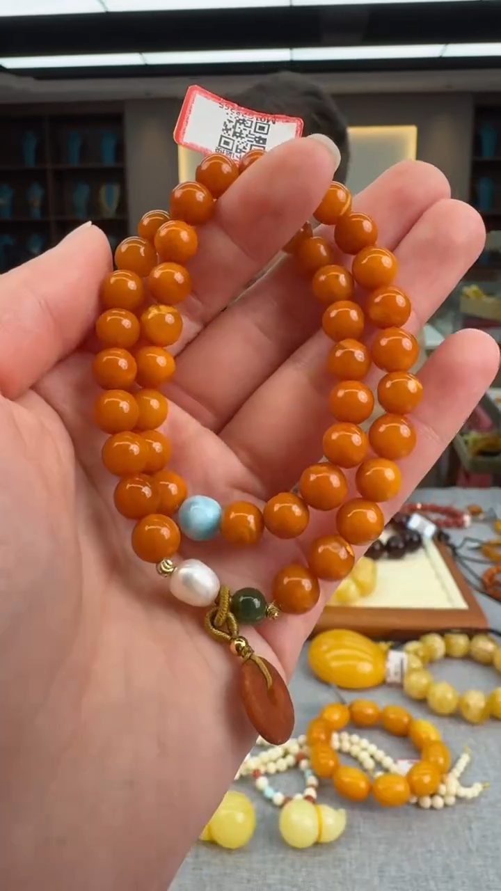【闪购商品】琥珀手串未镶嵌790秒拍号