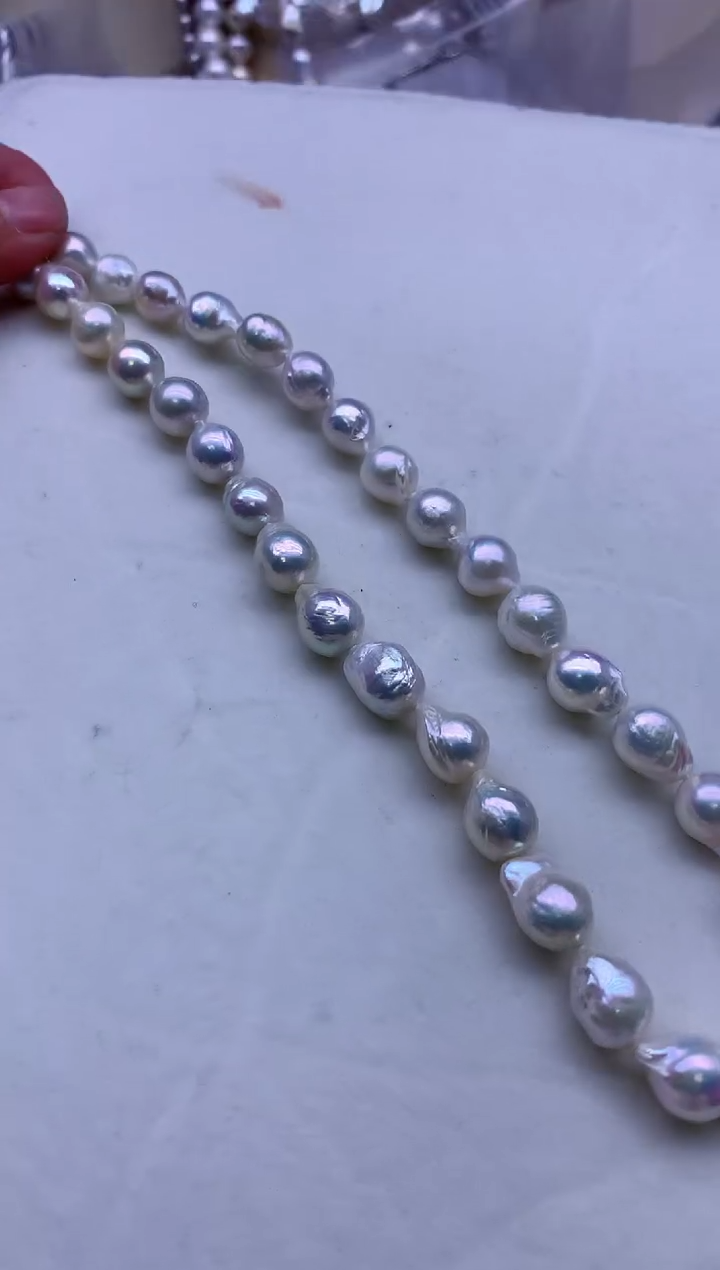 【闪购商品】淡水珍珠项链银S925镶嵌淡水珍珠项链