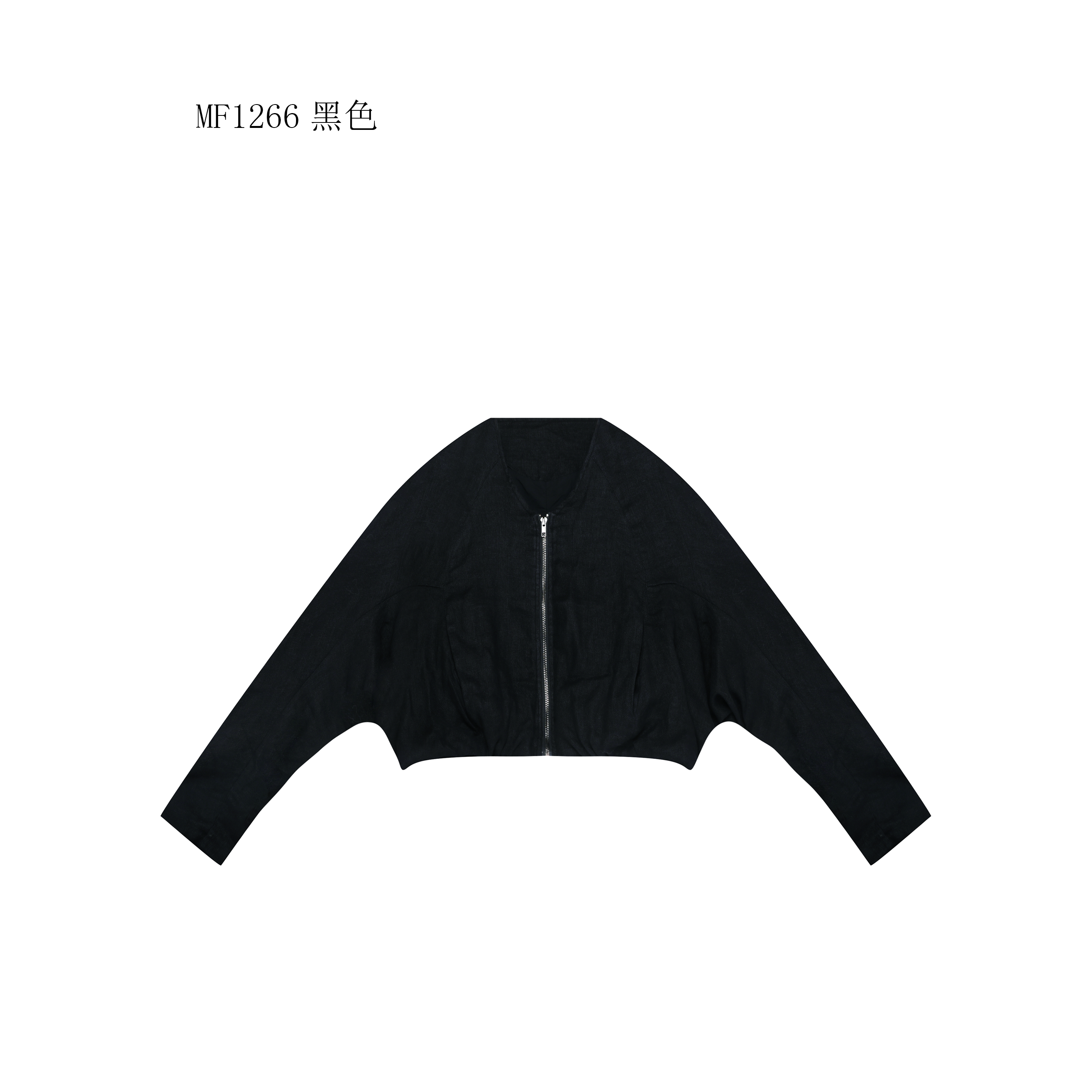 【麻訪家】MF1266黑色文艺简约宽松休闲百搭开衫外套上衣