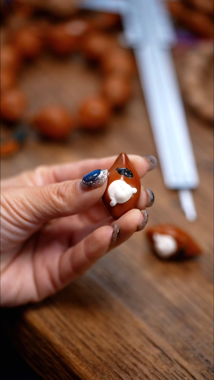 手串/手链橄榄核富在眼前  百宝镶嵌