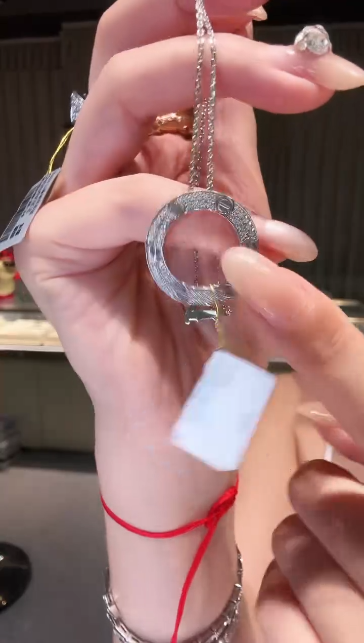 铂Pt950镶嵌项链钻石AY0311-PT-45