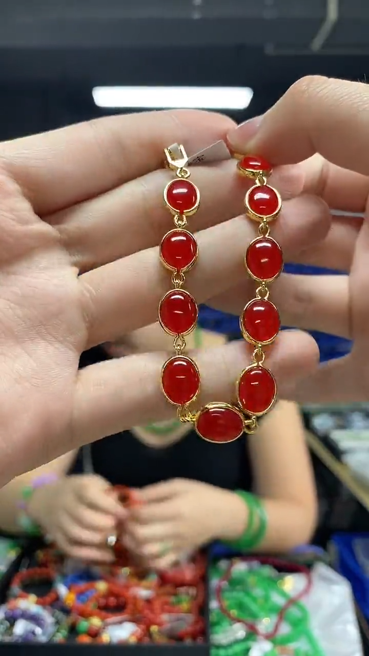 未镶嵌手串南红玛瑙多样性发其一颜色微差