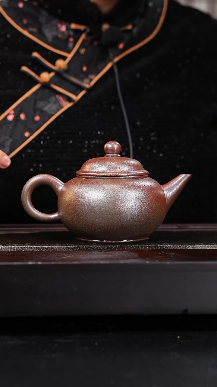 茶壶紫砂四号井底槽青水平柴烧330cc张雳