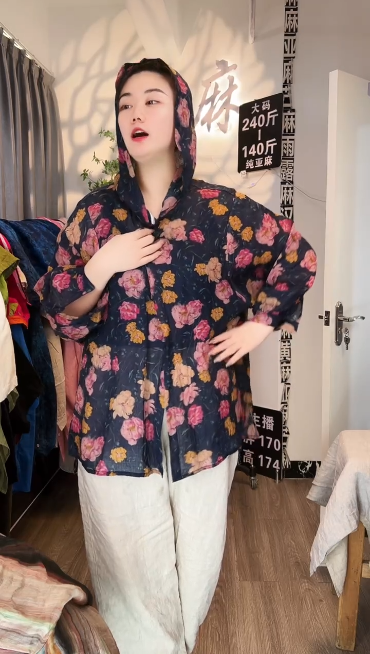 亚麻汉麻苎麻大码女装。