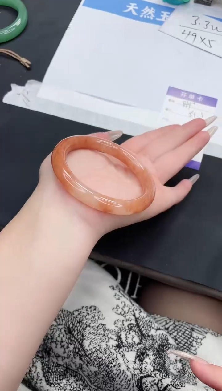 【闪购商品】石英质玉手镯未镶嵌HY544-59+