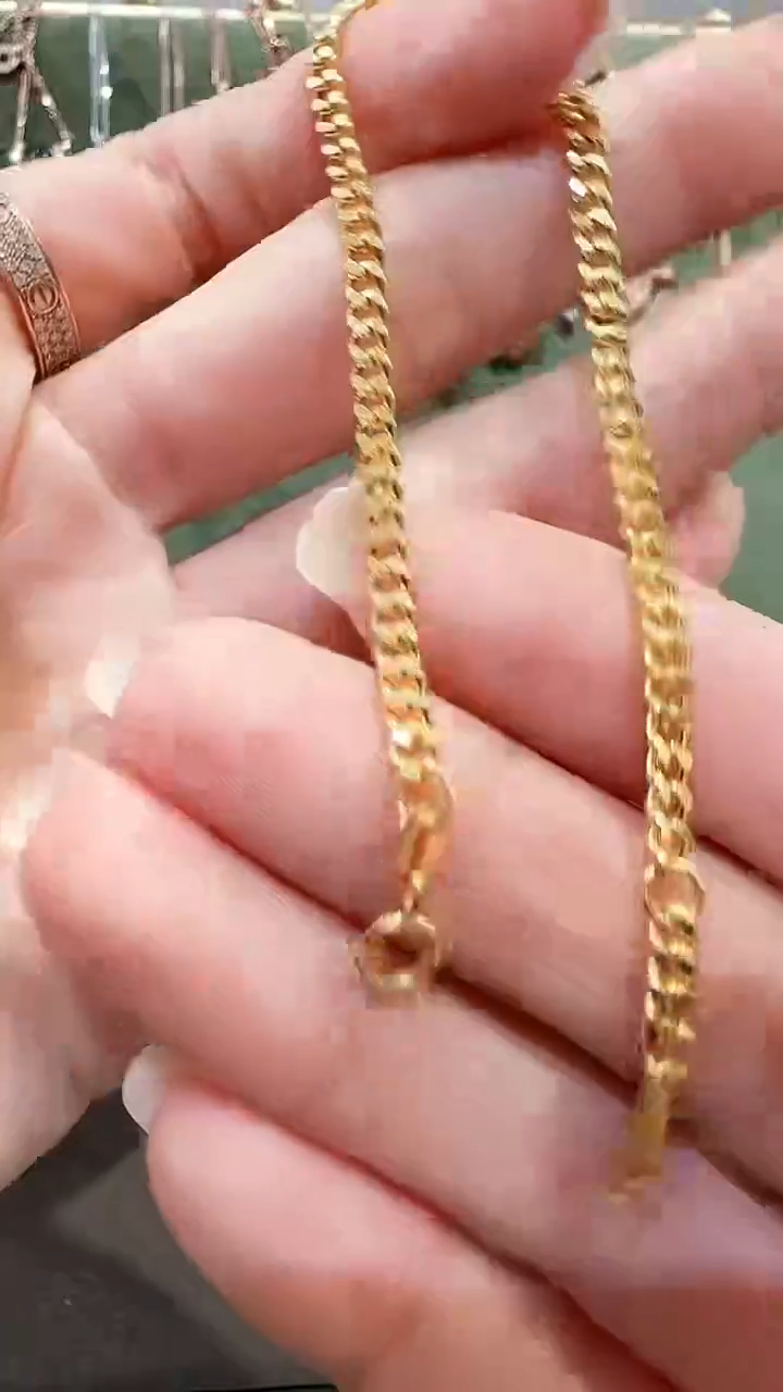 【闪购商品】18K金手链18K金侧身手链