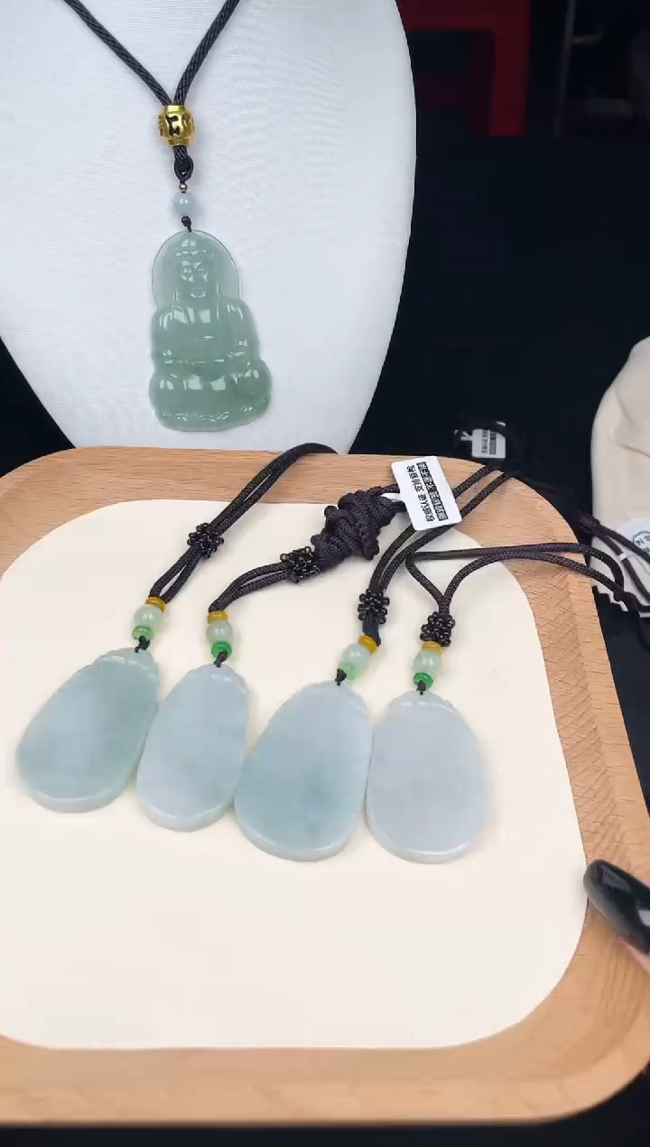 颈饰未镶嵌翡翠LA092小无事牌+送同款绳子（多样性发其一）