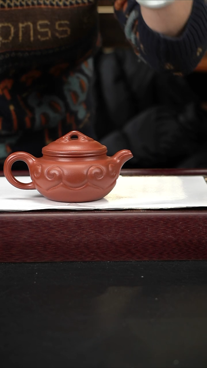 茶壶紫砂zq朱泥如意仿古