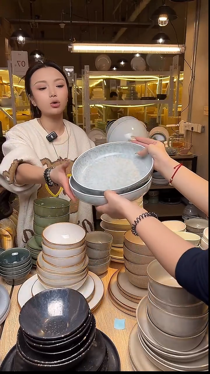 瓷222外贸尾货窑变釉下彩默外微瑕