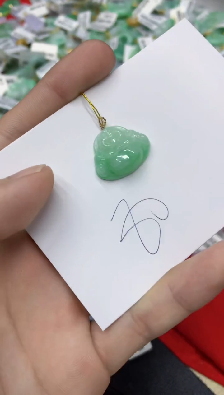 【闪购商品】翡翠18K金镶嵌颈饰翡翠