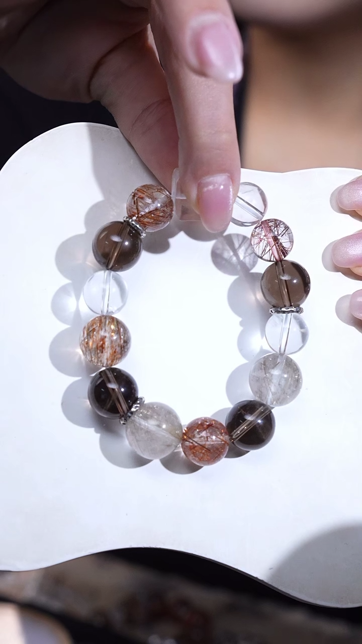 【闪购商品】水晶手链未镶嵌秋霞