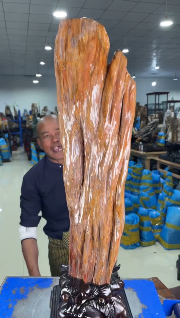 【闪购商品】硅化玉摆件未镶嵌25